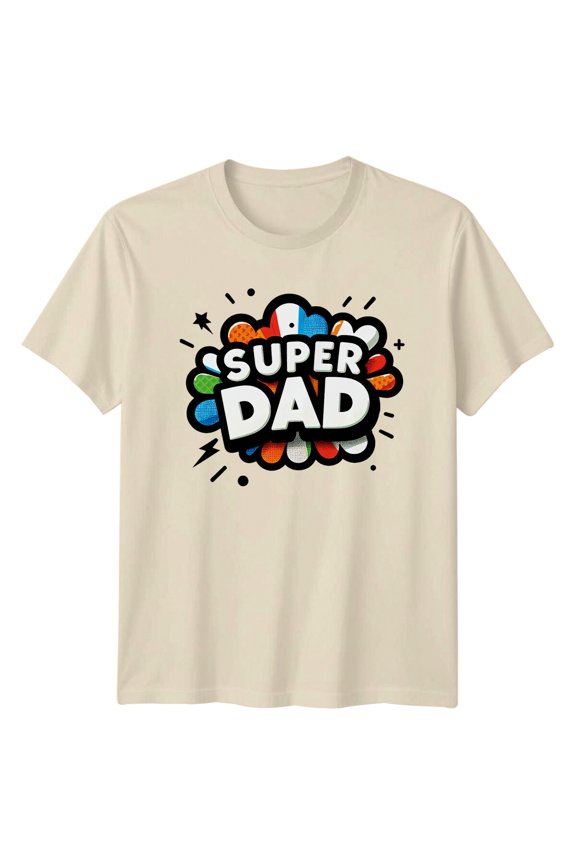 Super Dad Graphic T-Shirt, , Pop Art Style All Size S-5XL