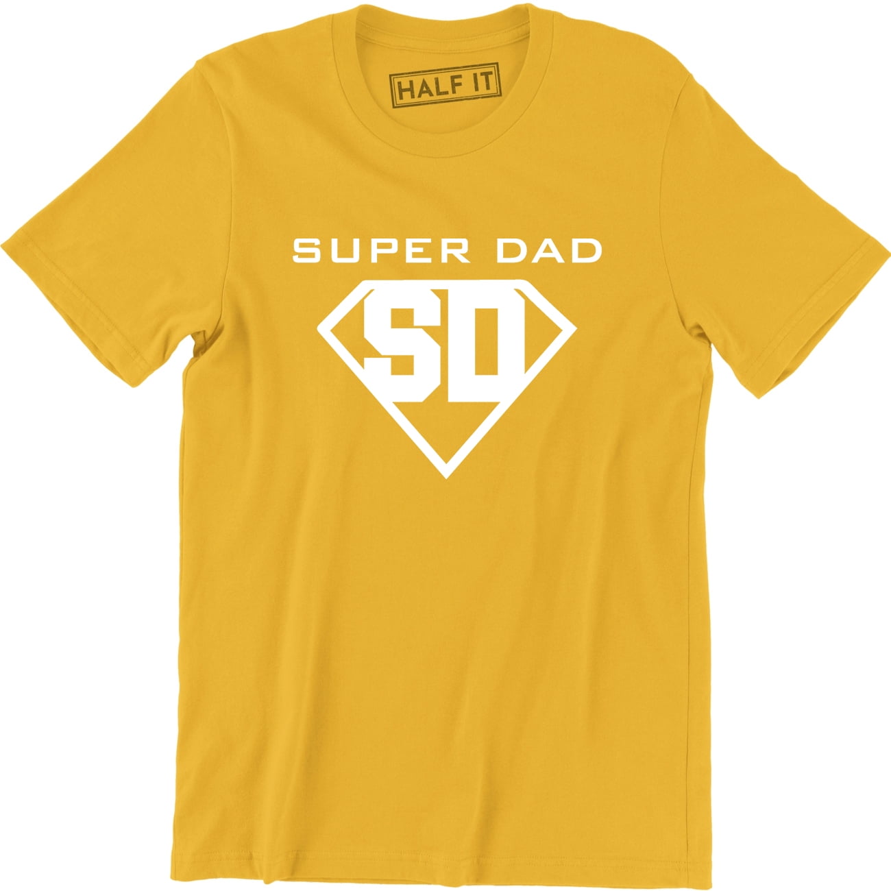 Super Dad My Dad My Hero Father Day Birthday Gift Present Daddy Tee ...