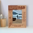 thumbnail image 1 of Super Dad Personalized Wooden Frame 3 1/2" x 5" Brown (Vertical), 1 of 1