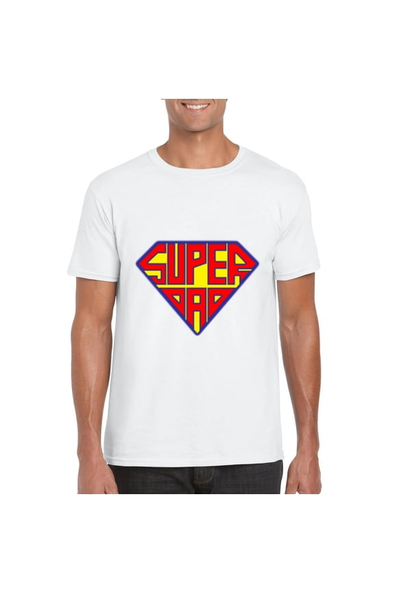 Super Dad Superhero Gift For Fathers Day Hero Awesome T-Shirt, for men & women, up to size 5XL