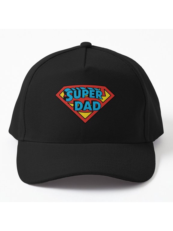 Super Dad Superhero Logo Baseball Cap, Father Hero Graphic, Classic Hat Style