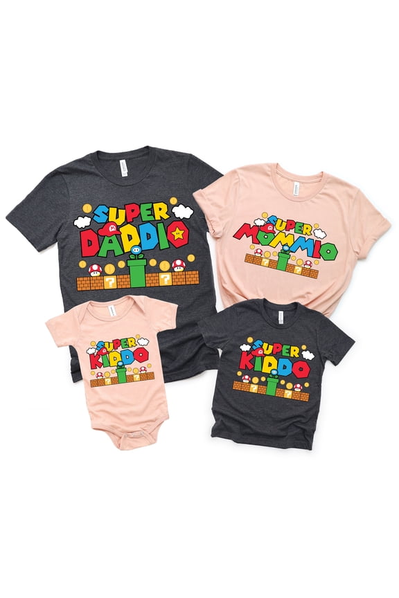 Super Daddio Game Shirt,New Dad Shirt,Super Mommio Shirt,Father's Day Shirt,Super dio Shir