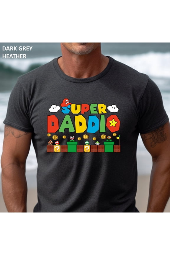 Super Daddio Gamer Dad Father's Day T-Shirt