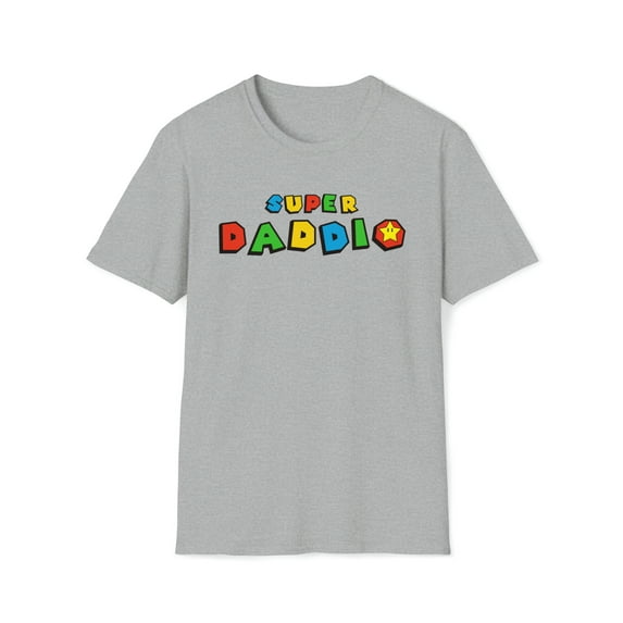 Super Daddio, Gildan Unisex Softstyle Shirt, Awesome Dad Graphic Tee, S-3XL