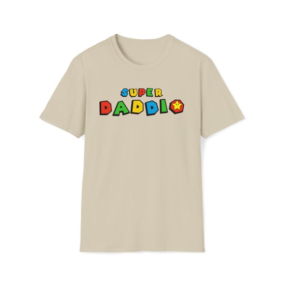 Super Daddio, Gildan Unisex Softstyle Shirt, Awesome Dad Graphic Tee, S-3XL