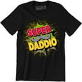 thumbnail image 1 of Super Daddio Mustache Video Game Mashup Father Day Gift husband Boyfriend T-Shirt, 1 of 4