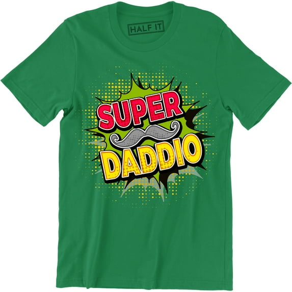 Super Daddio Mustache Video Game Mashup Father Day Gift husband Boyfriend T-Shirt