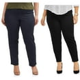 thumbnail image 1 of JMS Just My Size by Hanes Women's Plus Size 2 Pocket Pull On Pants, Single and 2 Pack, 1 of 3