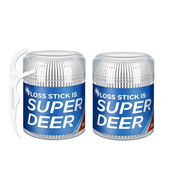 Unbranded Adult No-Shred BPA-Free Eco-Friendly Anticavity Nylon Dental Floss Picks Variety Pack with 50Pcs, White, 100 Count