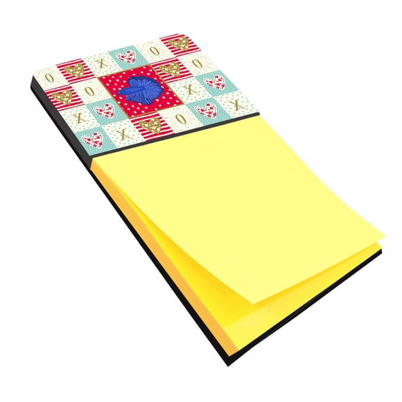 Super Delta Tail Betta Love Sticky Note Holder, Red