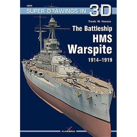 Super Drawings in 3D: The Battleship HMS Warspite 1914-1919 (Paperback)