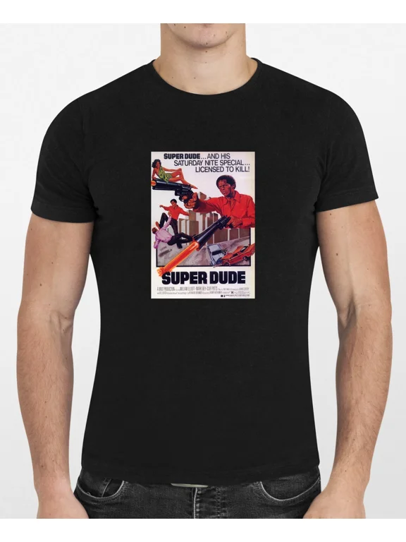 Super Dude 01 Movie Poster Graphic T Shirt Men or Women NEW