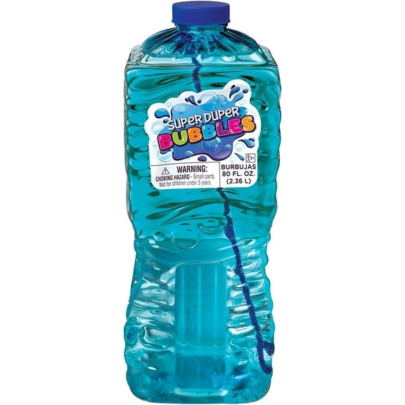 Super Duper Bubble Refill Solution - 80 Ounce (Colors may vary)