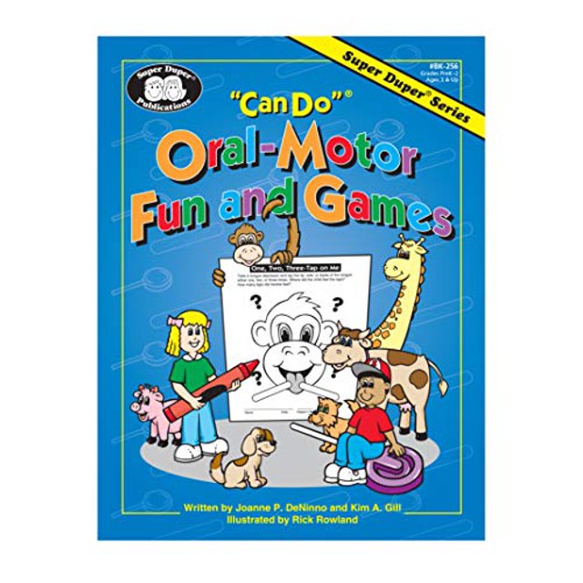 PreOwned Super Duper "Can Do" OralMotor Fun and Games Sheets and Card Book Grades PreK2 BK256