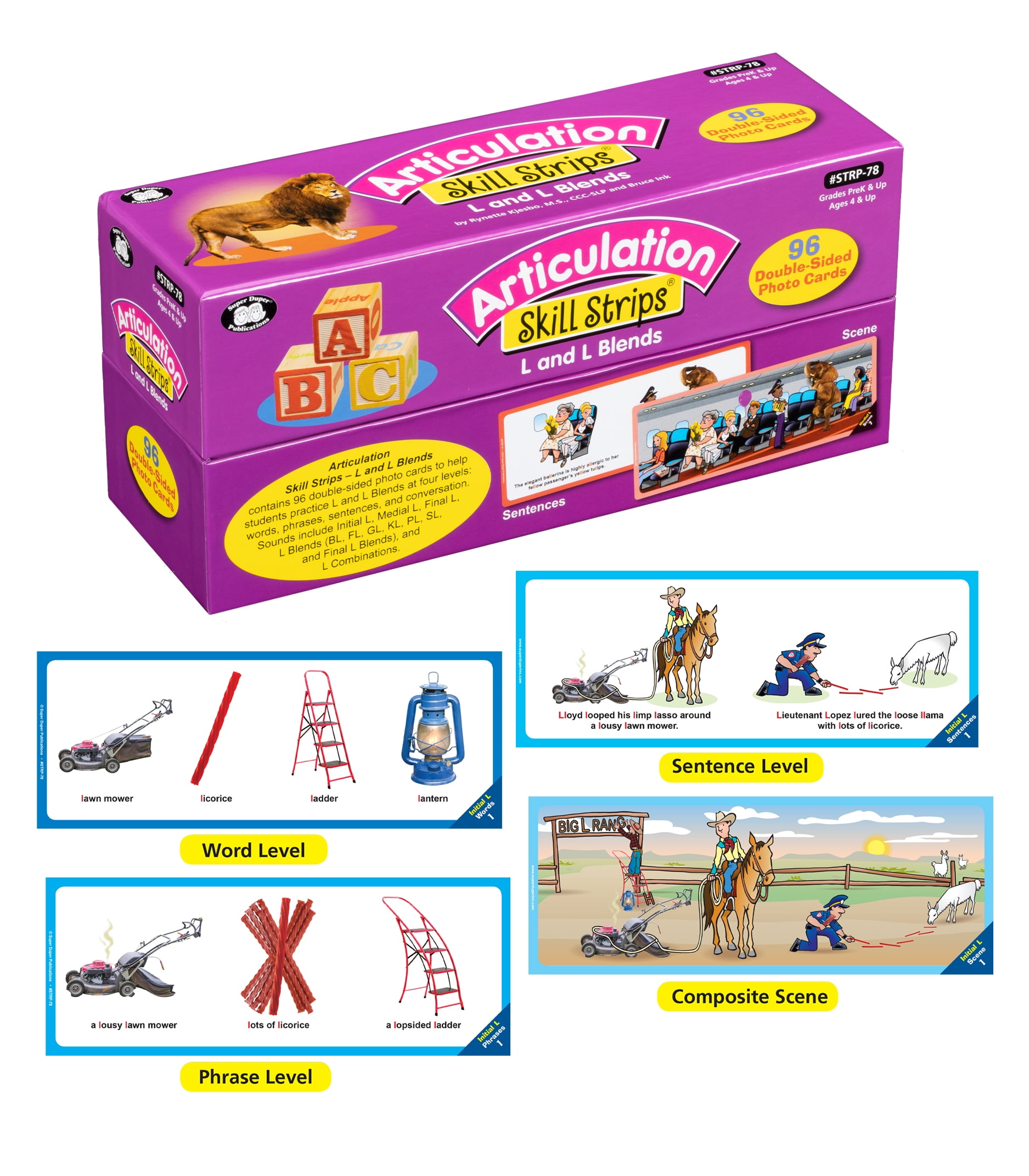 Super Duper Publications Articulation Skill Strips L and L Blends