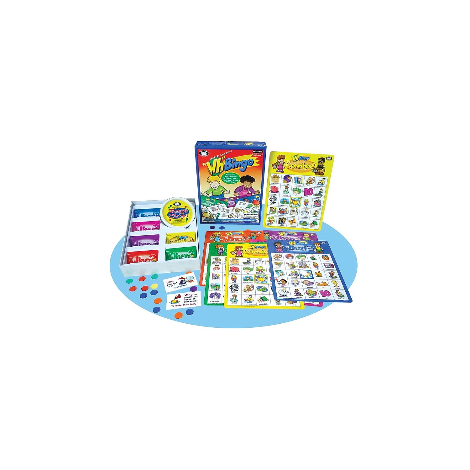 Super Duper Publications | Ask & Answer Wh Bingo Board Game |  Comprehension, Verbal, and Communication Skills | Who, What, Where, When,  and Why Questions | Educational Learning Materials for Chil - Walmart.com