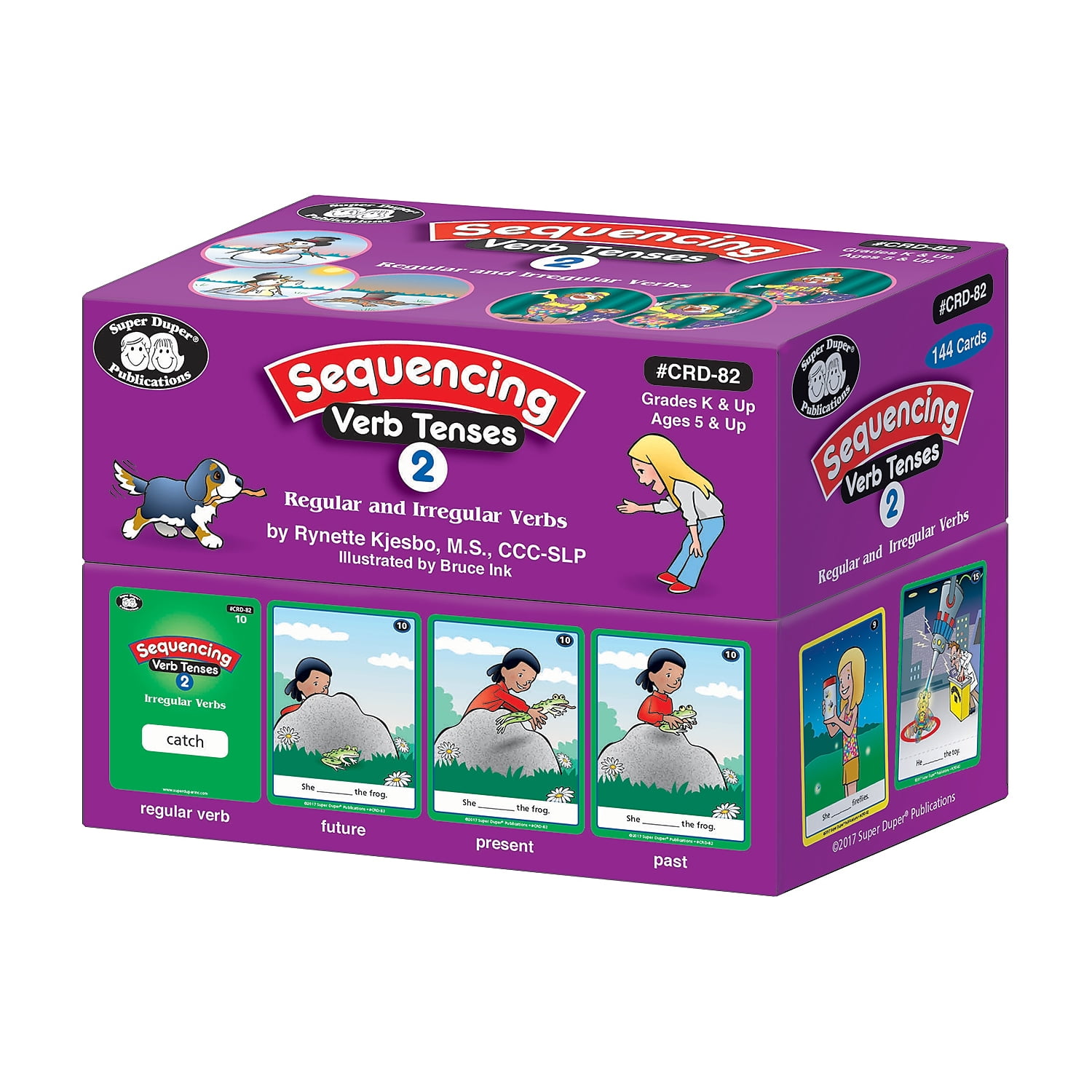 Super Duper Publications Flash Cards, Sequencing Verb Tenses, Set 2 ...