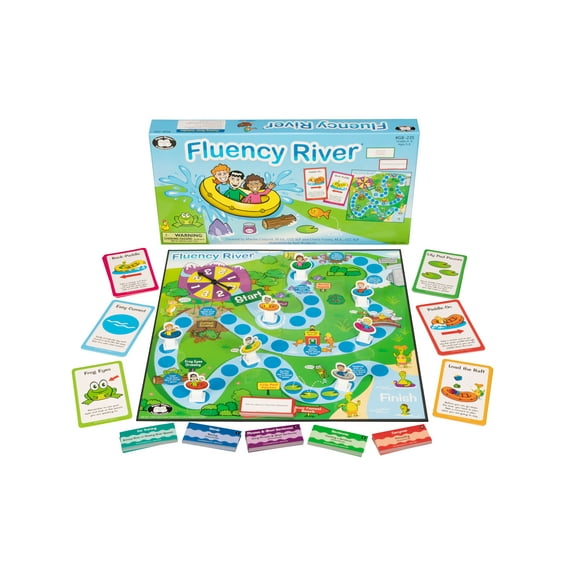 Super Duper Publications | Fluency River Fluency Speech Improvement Board Game | Educational Learning Resource for Children