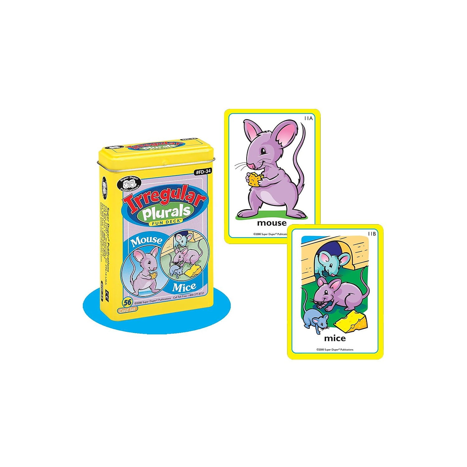 Super Duper Irregular Plurals Fun Deck Cards FD34 - Walmart.com