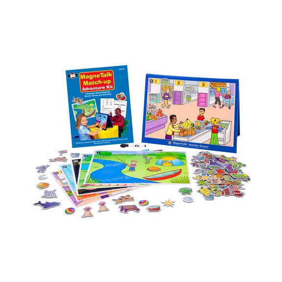 Super Duper Publications | Magnetic Adventure Stories Match-Up Barrier Game | Vocabulary, Basic Concepts, Following Directions, Reasoning, Listening, Categories, & Rhyming | Educational Resource