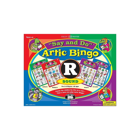 Super Duper Publications | Say and Do Artic Bingo Sound Game Letter R | Educational Learning Resource for Children
