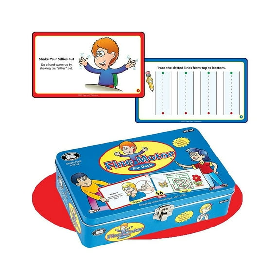 Super Duper Fine Motor Fun Deck Hand Exercises and Prewriting Skill Cards FD105
