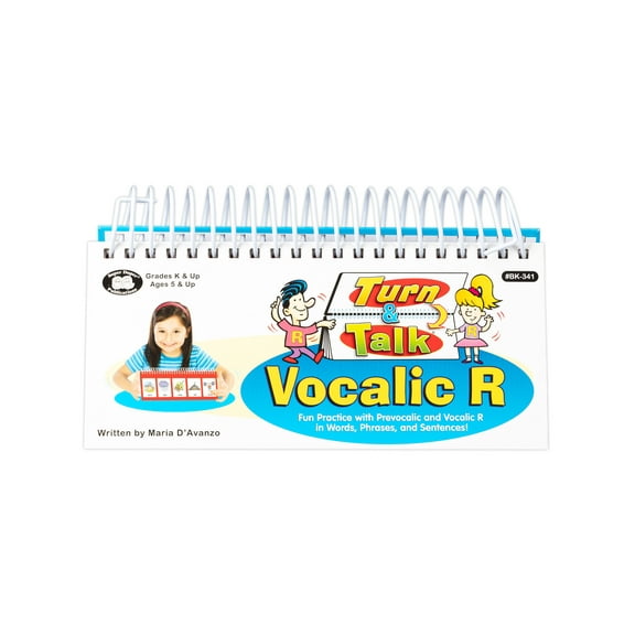 Super Duper Publications | Turn & Talk Vocalic R Flipbook| Prevocalic and Vocalic R in Words, Phrases, and Sentences | Speech Therapy - Articulation | Educational Learning Resource for Children