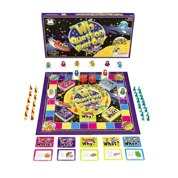 Super Duper "Wh" Question Blast-Off Game Board GB923