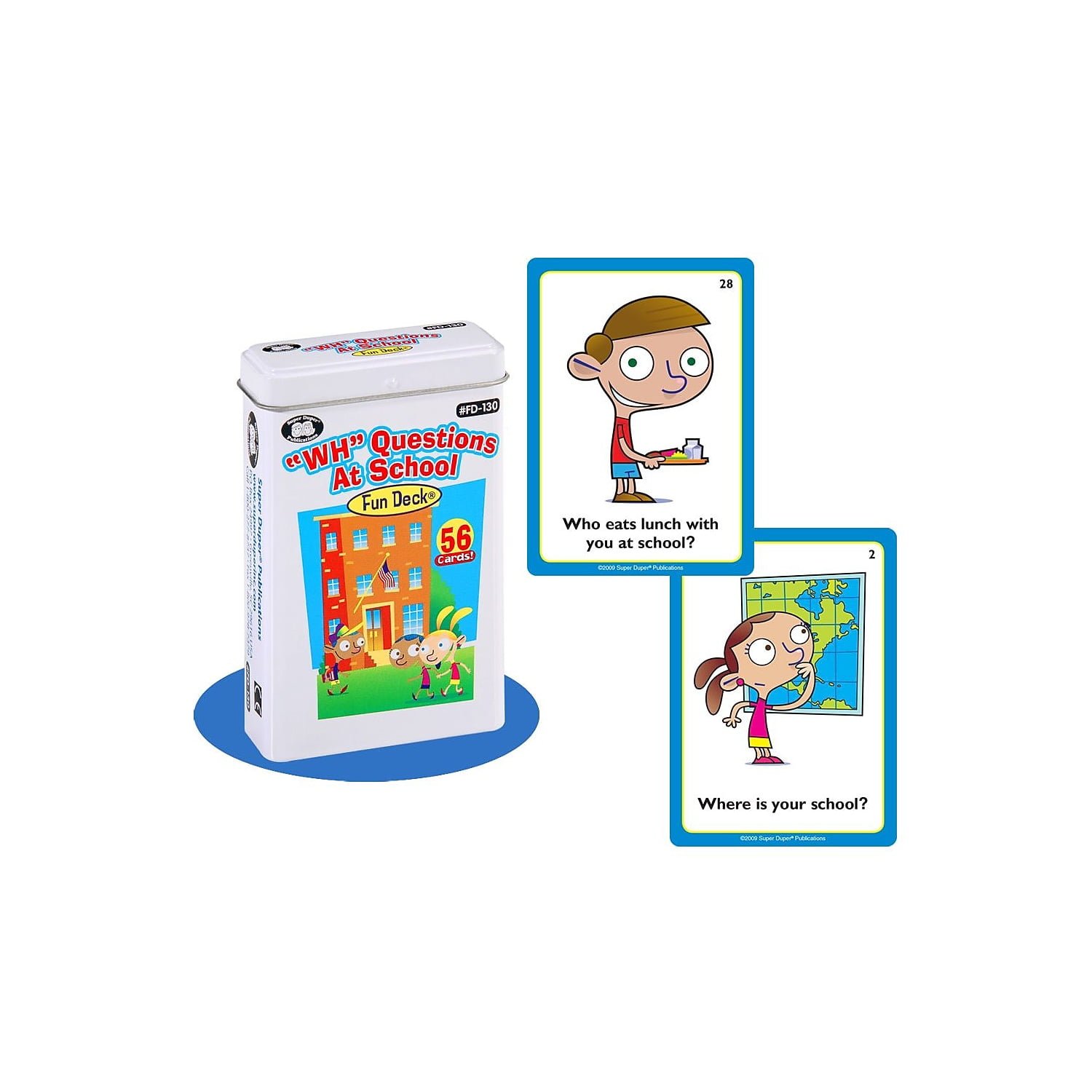 Super Duper Pigs & Pals Preposition Fun Deck - 56 Flash Cards For Teaching Kids Grammar