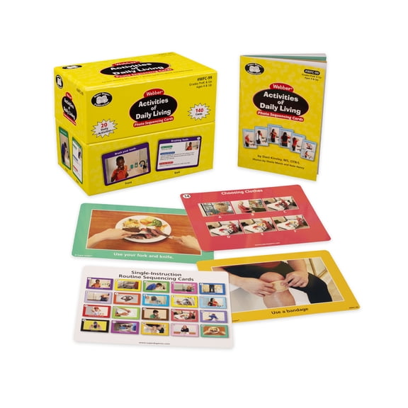 Super Duper Publications | Webber Activities of Daily Living Photo Sequencing Cards | Educational Learning Resource for Children