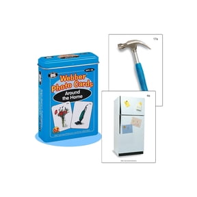 Super Duper Publications | Webber Around The Home Photo Flash Card Deck | Educational Learning Resource for Children
