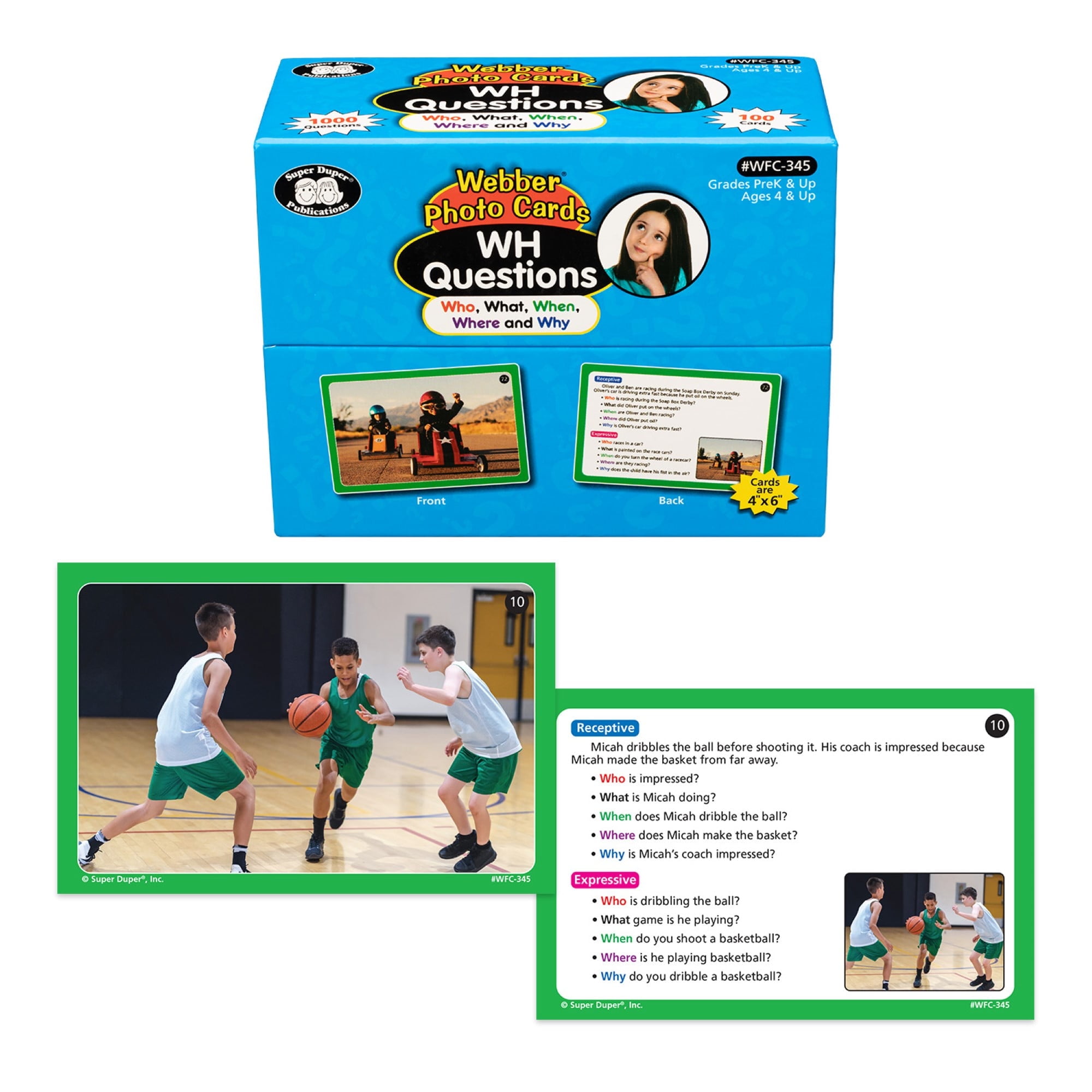 DWE最新版　Question and Answer Cards Super Duper Publications | Webber® Photo Cards – WH