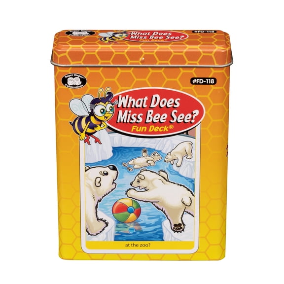 Super Duper Publications | What Does Miss Bee See? Fun Deck Flash Cards | Naming and Describing Skills | Educational Learning Material for Children