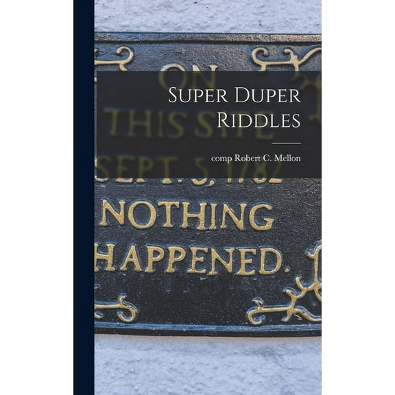 Super Duper Riddles, (Hardcover)