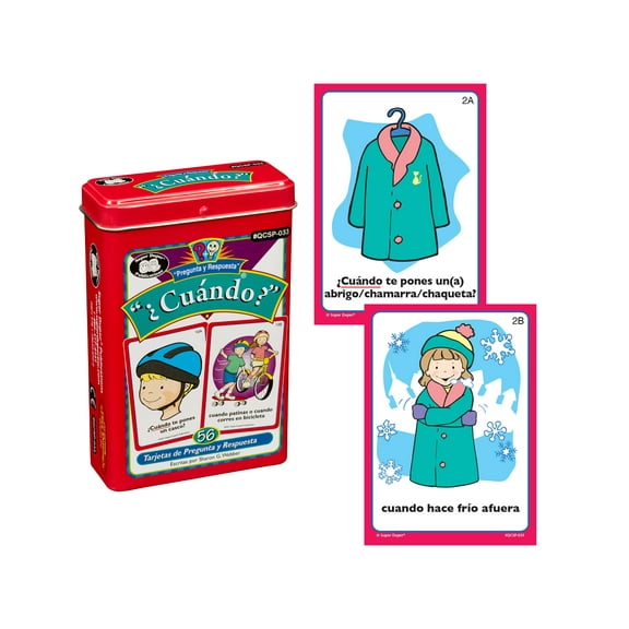 Super Duper Spanish Cuando Cards QCSP033