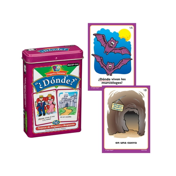 Super Duper Spanish Donde Cards QCSP044