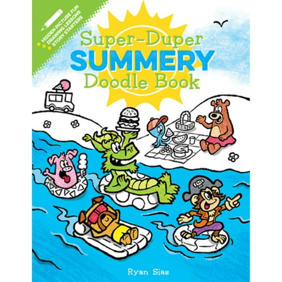 Pre-Owned Super-Duper Summery Doodle Book (Paperback) 1328810178 9781328810175