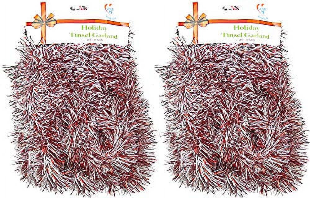 YoleShy 50 ft Long Roll Thick Tinsel Garland Indonesia