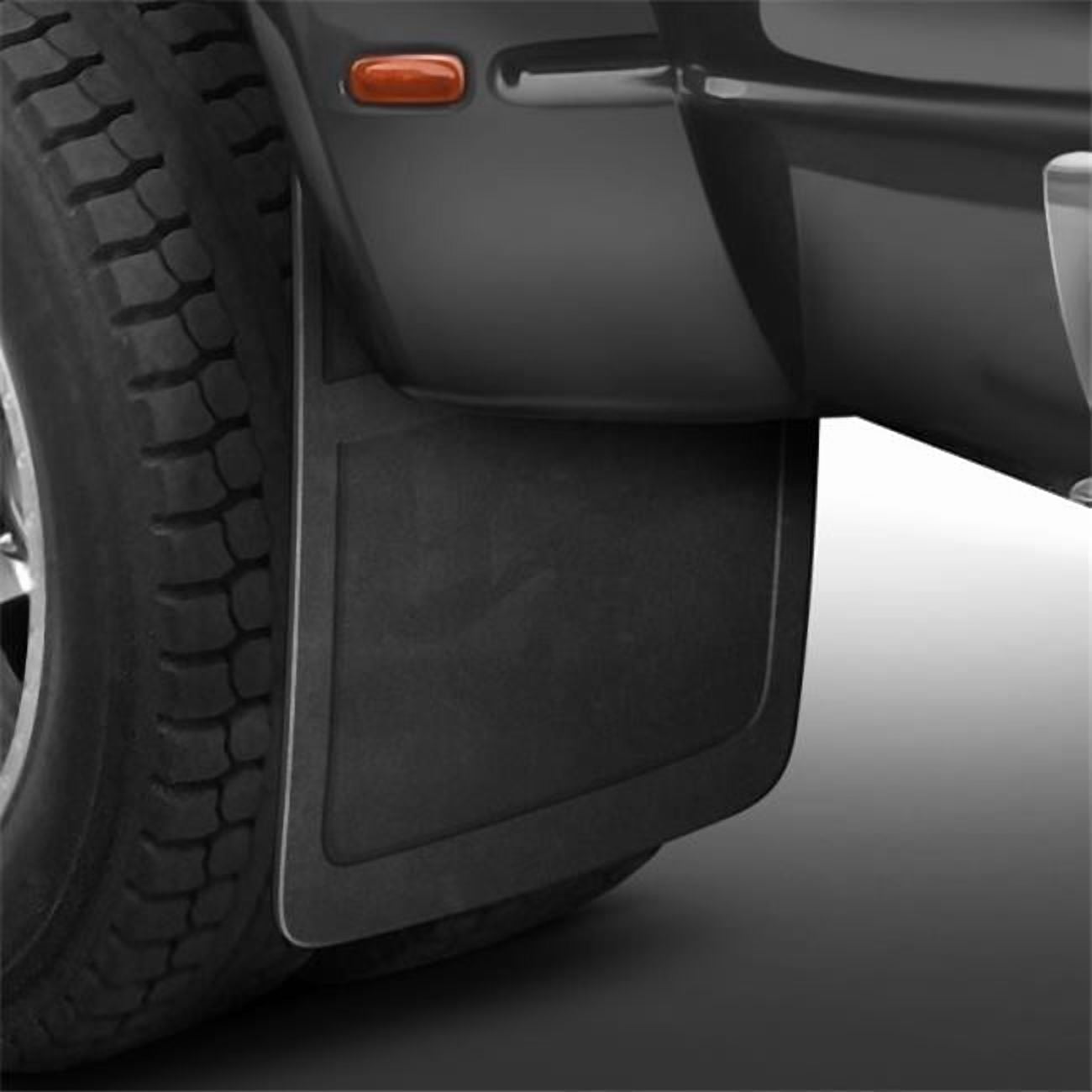 Super Duty Dually Black Mud Flaps & Brackets for 1999-2010 Ford F-250