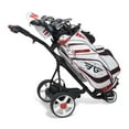 thumbnail image 1 of Super E Caddy The Weekender 3-Wheel Electric Portable Red Golf Push Cart, 1 of 7