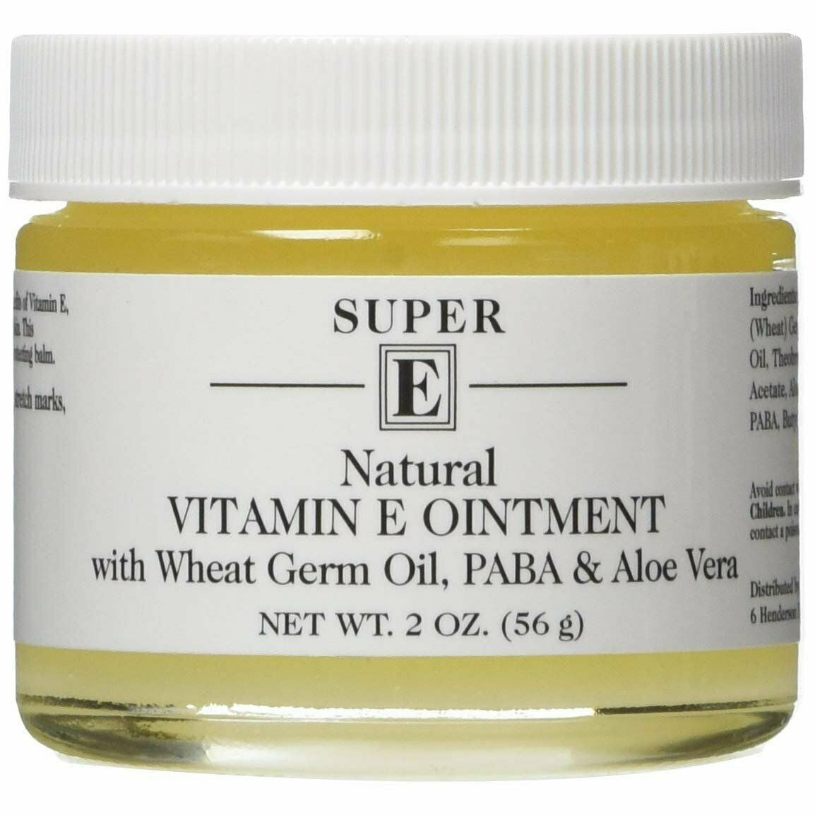 Super E Natural Vitamin E W/Wheat Germ Oil Aloe Vera Ointment, 2oz, 3-Pack