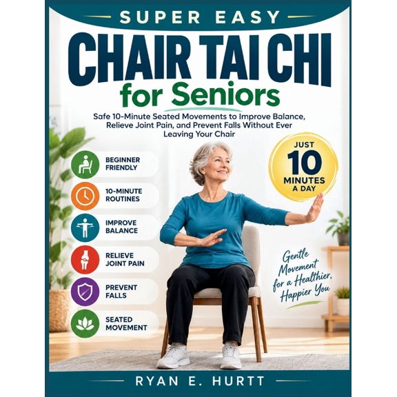 Super Easy Chair Tai Chi for Seniors: Safe 10-Minute Seated Movements to Improve Balance, Relieve Joint Pain, and Preven, (Paperback)