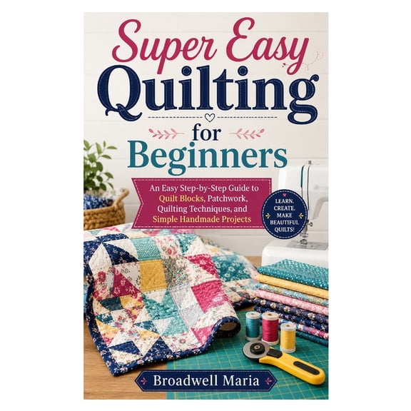 Super Easy Quilting for Beginners: An Easy Step-by-Step Guide to Quilt Blocks, Patchwork, Quilting Techniques, and Simpl, (Paperback)