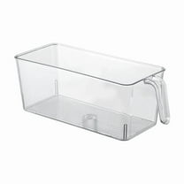 Super Easy To Use Freezer Plastic Freezer With Pull Out Handle Transparent Storage Bucket Suitable For Home Bar Restaurant Food Storage Home Decor