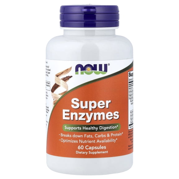 NOW Foods Super Enzymes, 60 Capsules