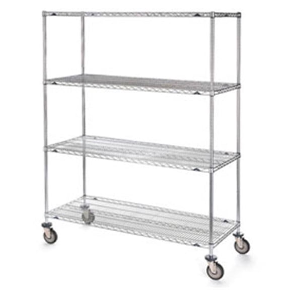 Super Erecta Shelf Truck - Wire Shelves - 79in. H x 72in. L x 18in. D - 900 lbs Capacity