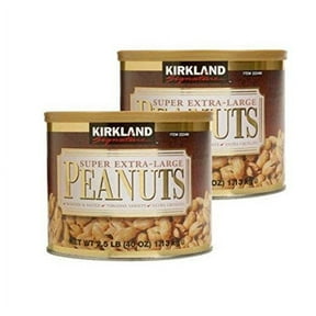 Super Extra-Large Peanuts Roasted & Salted 2.5 Lbs (Pack Of 2)