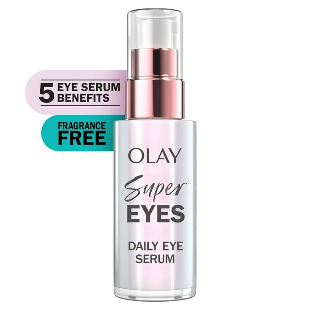 Super Eye Serum, Vitamin C and Niacinamide Daily Eye Serum to Brighten, Depuff, and Smooth, 0.45 fl oz