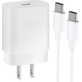 thumbnail image 1 of Super Fast Adaptive Wall Adapter 25W Charger for Cricket Outlast 5G with 4FT (1.2M) USB C PD Charging Cable - White (US Version), 1 of 3