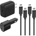 thumbnail image 1 of Super Fast Charger 2.0 Kit,45W PD USB C Wall/Car Charger for Samsung Galaxy M30 with 2X USB C-to-C Cable(5A), 1 of 5